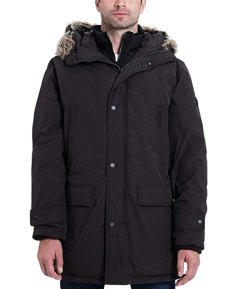 michael kors hooded bib snorkel parka|Michael Kors Mens Faux Fur Warm Parka Coat .